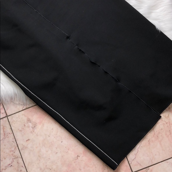 RAG AND BONE BODYCON BLACK CROSS BACK MIDI DRESS - Picture 4 of 8